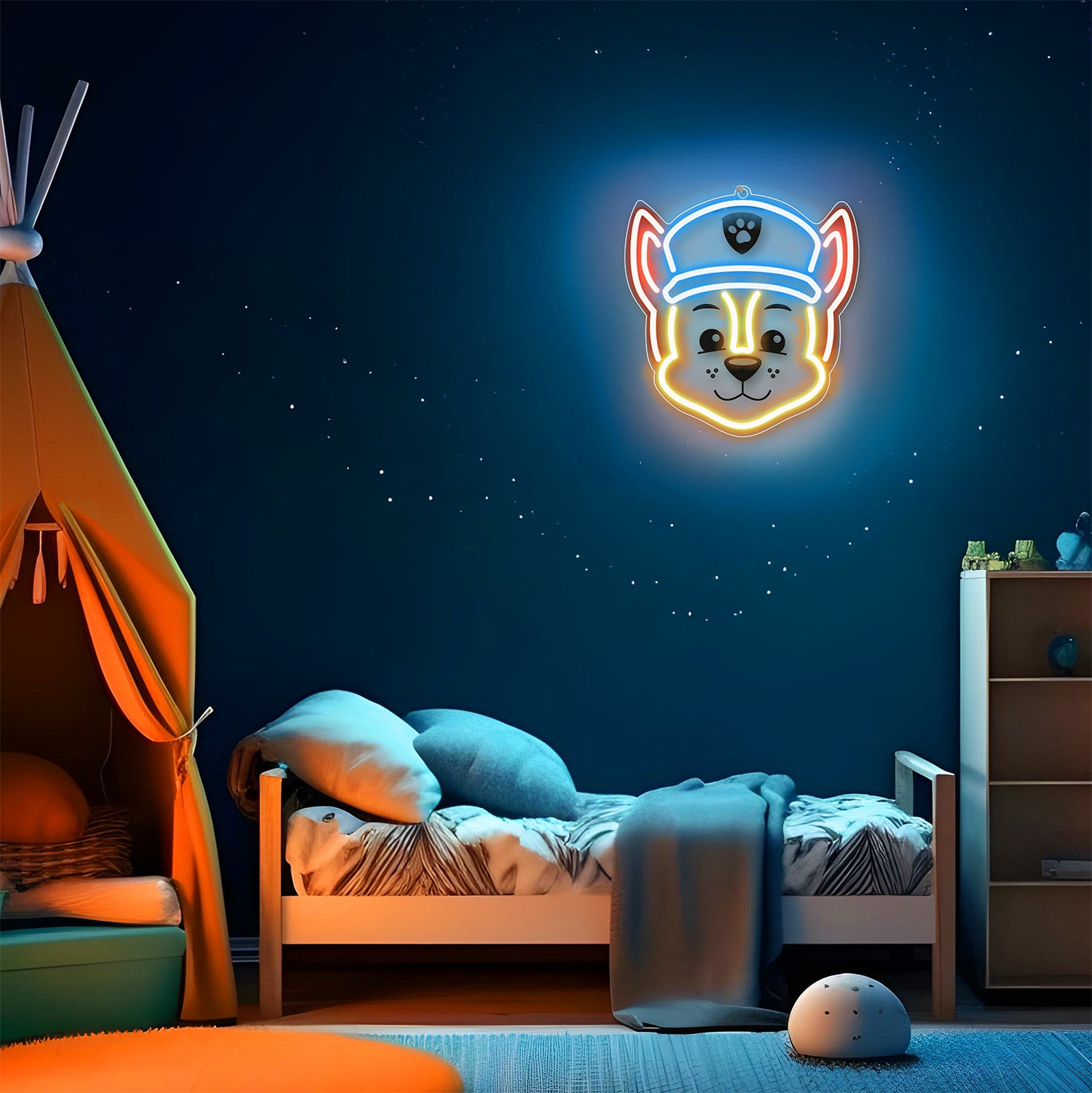 LED Hanging Neon Paw Patrol Chase