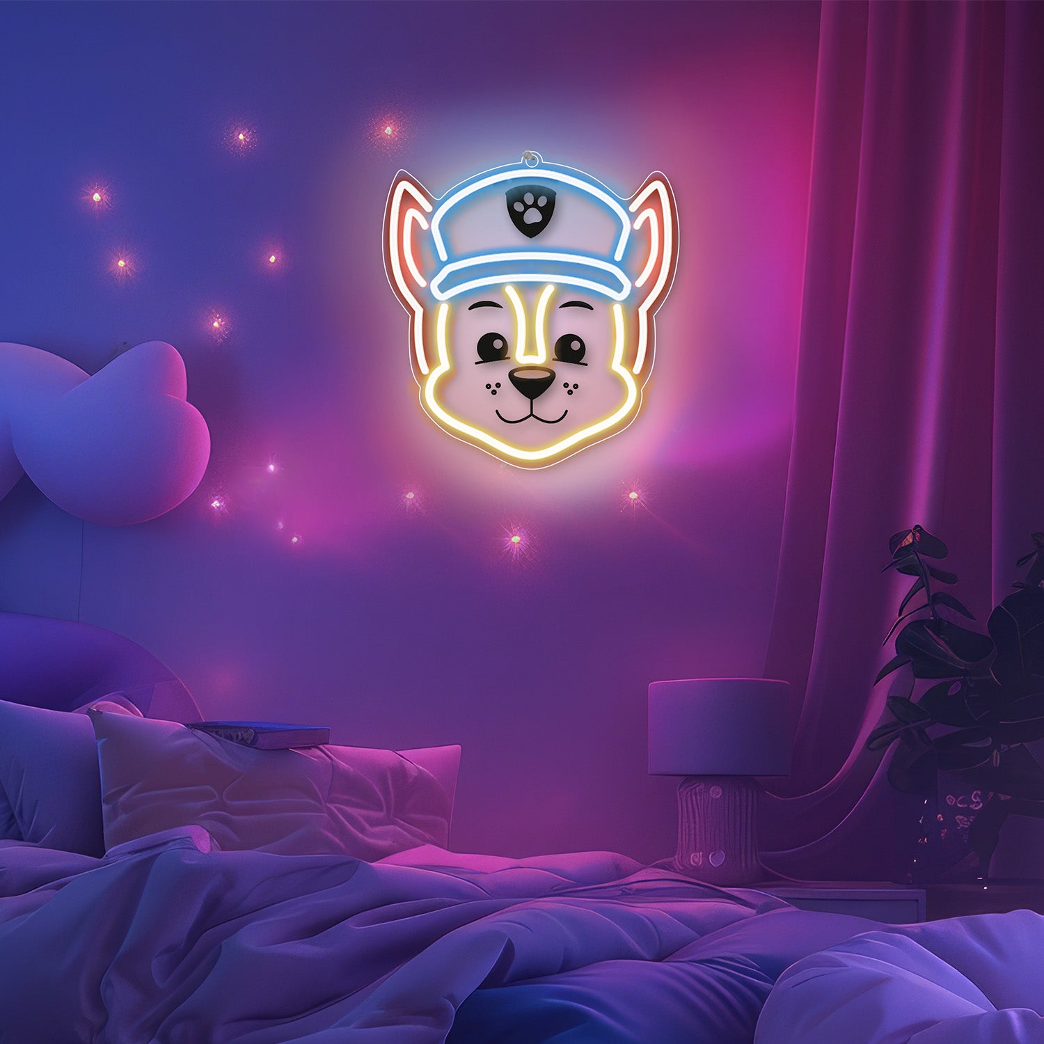 LED Hanging Neon Paw Patrol Chase