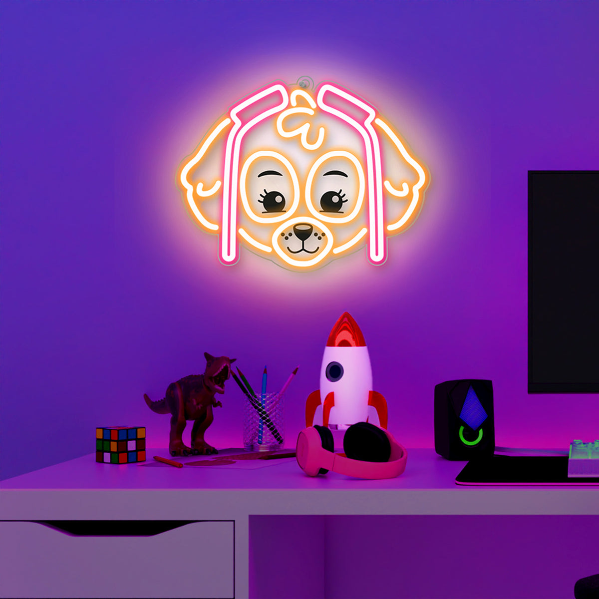 LED Neon Paw Patrol - Sky