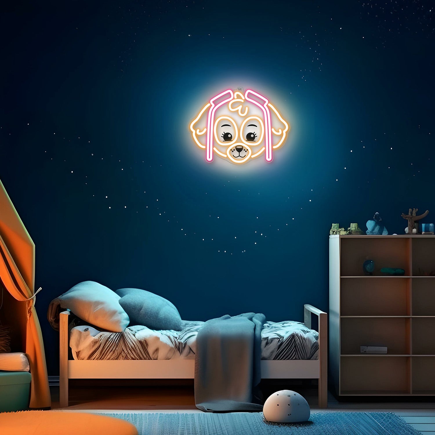 LED Neon Paw Patrol - Sky