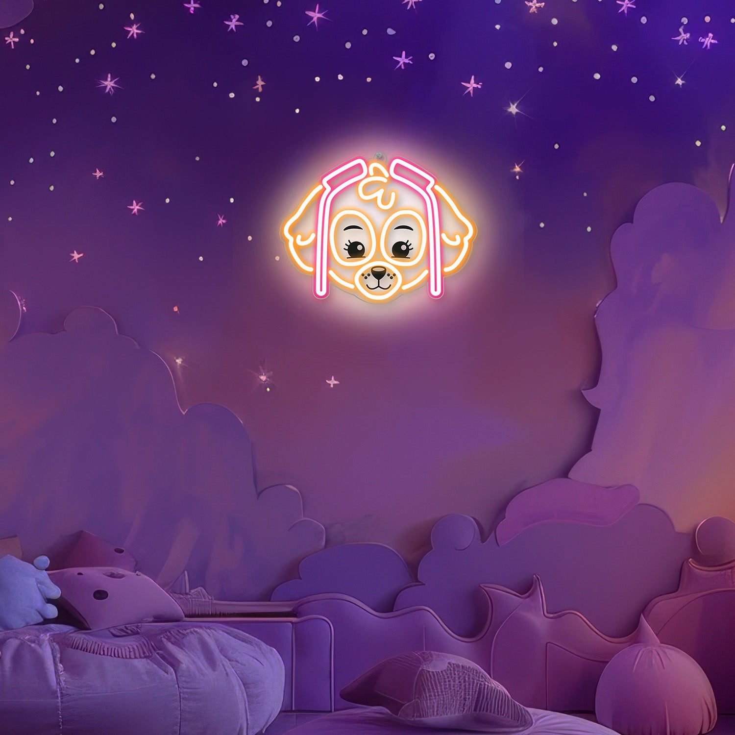 LED Neon Paw Patrol - Sky