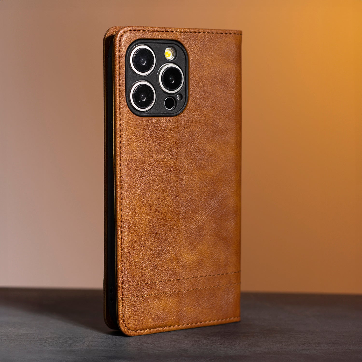 iPhone 17 Air Smart Seam Brun Flip