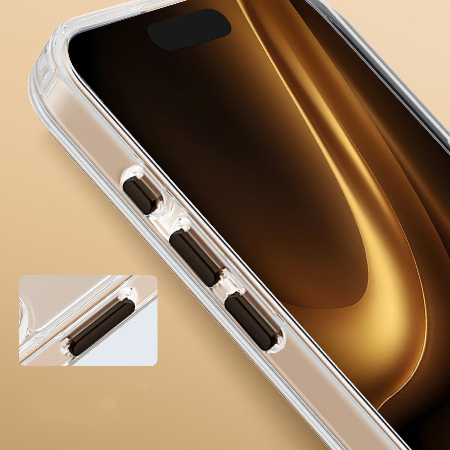 iPhone 16 Thin Magcase Clear Black