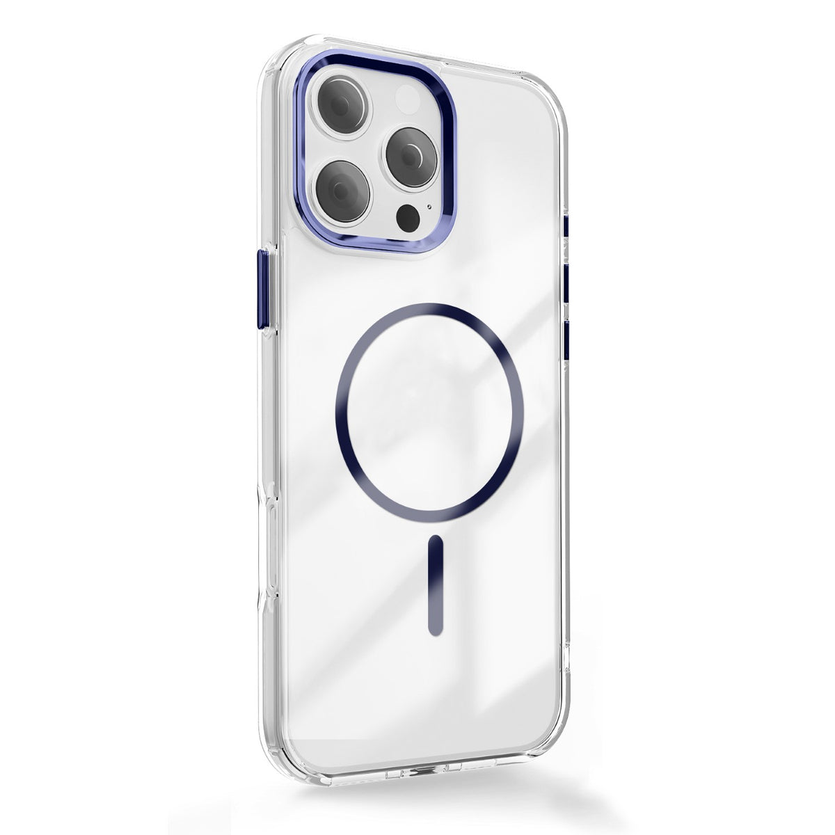 iPhone 15 Cover Clear Thin Mag – Transparent/Blå