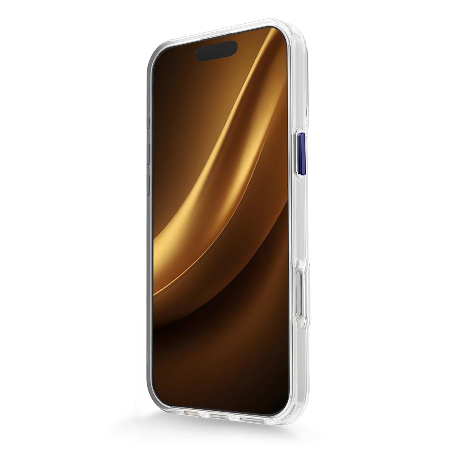 iPhone 16 Pro Clear Thin Mag Transparent Blå MagSafe