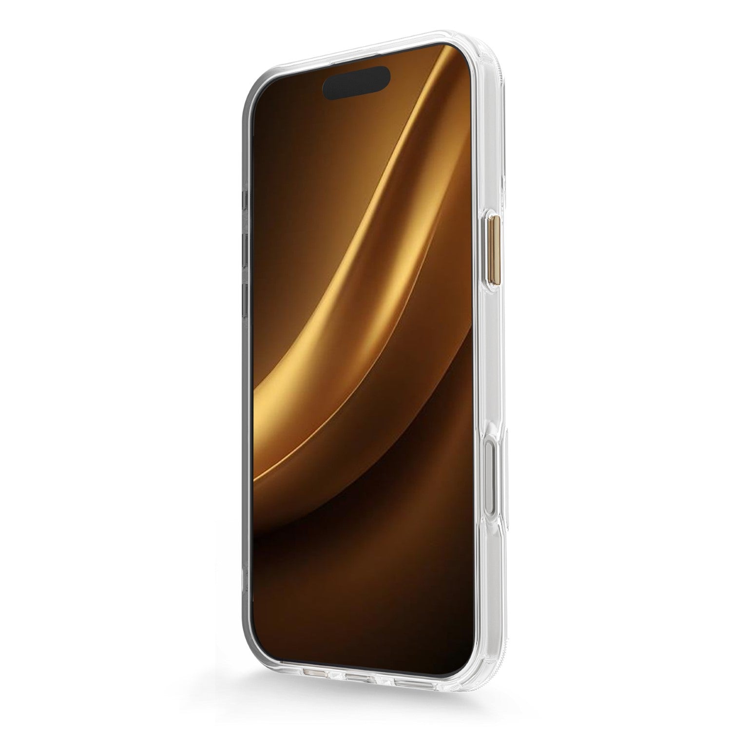 iPhone 17 Pro MagSafe TPU Cover Clear Thin Mag Transparent – Guld