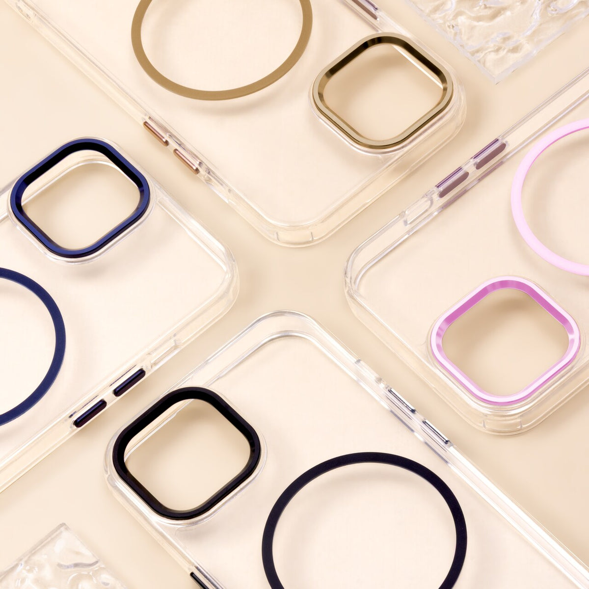 iPhone 15 Cover Clear Thin Mag – Transparent/Blå