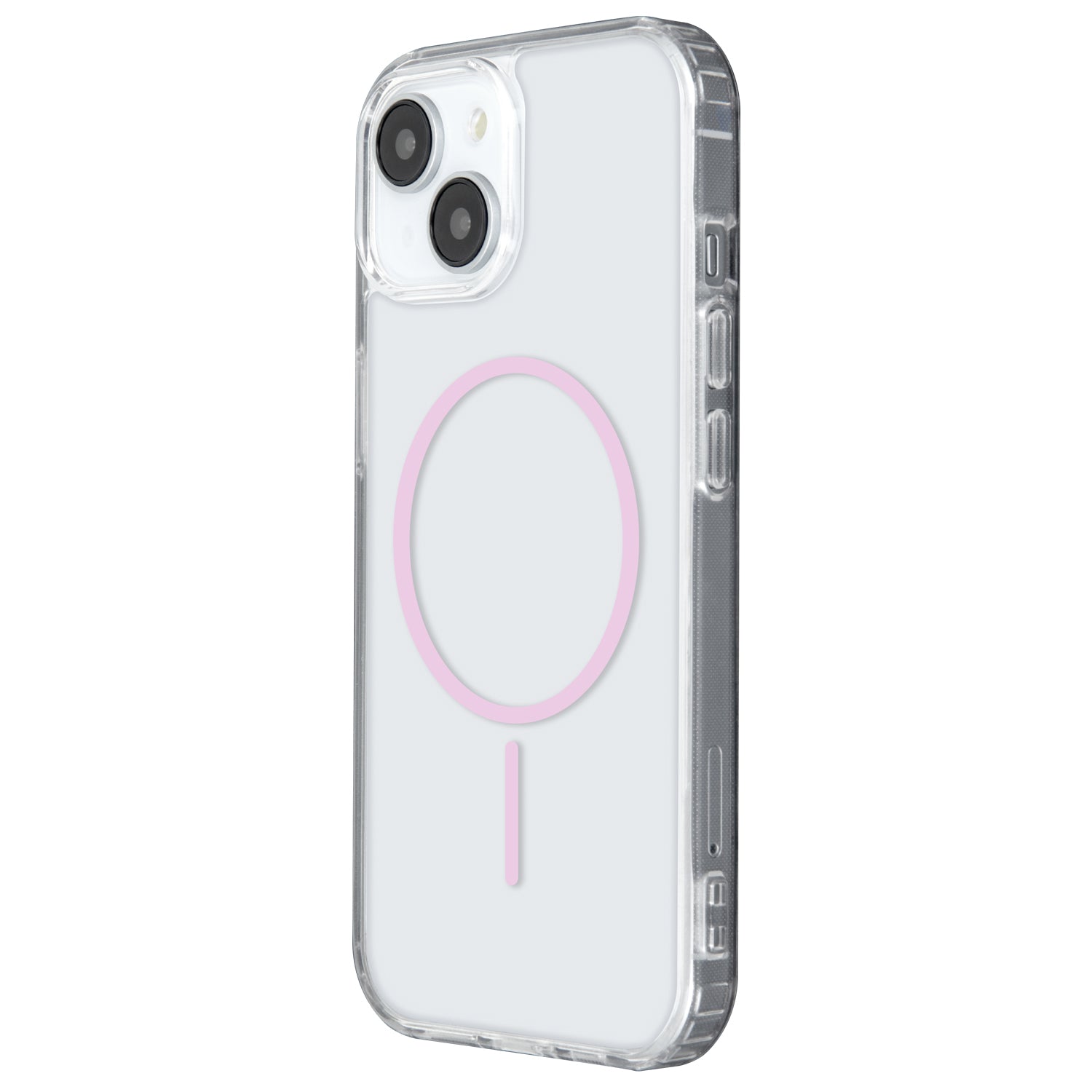 iPh15PM Clear Thin Mag Pink