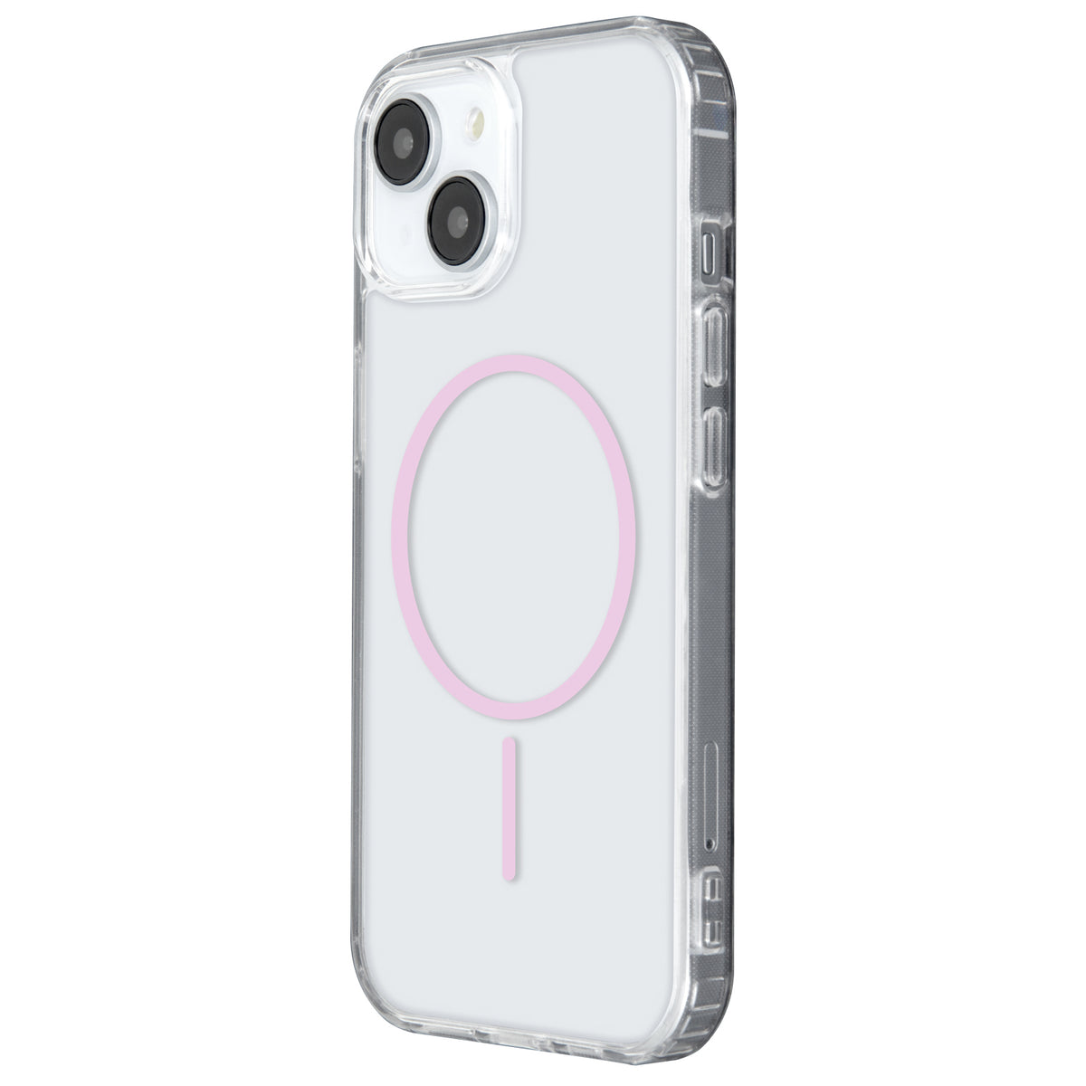 iPh15PM Clear Thin Mag Pink