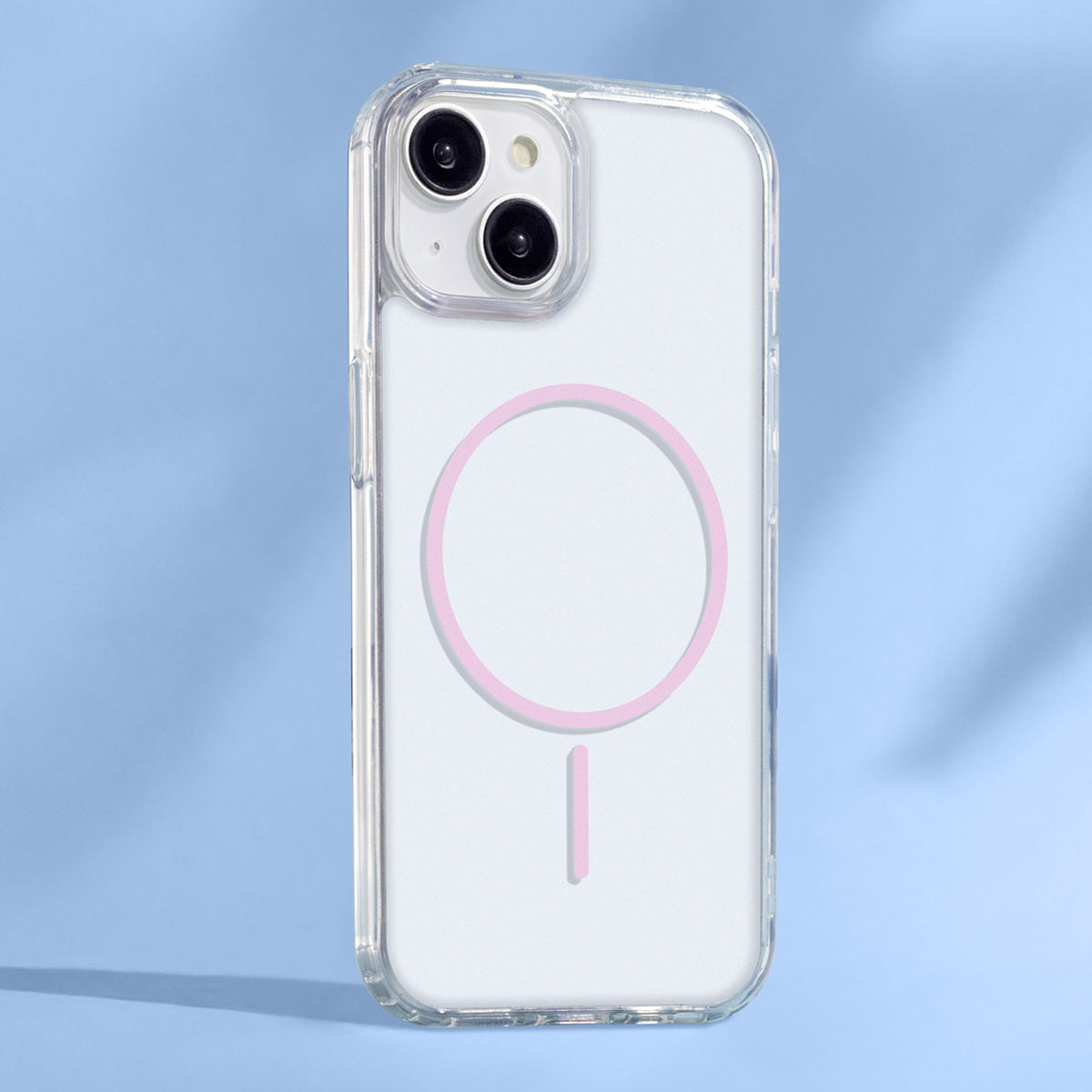 iPh15PM Clear Thin Mag Pink