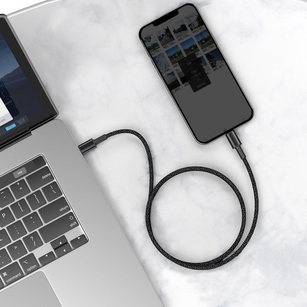 BASEUS Display Fast Charging Data Cable Type-C to lightning 1m 20w black - billede 4