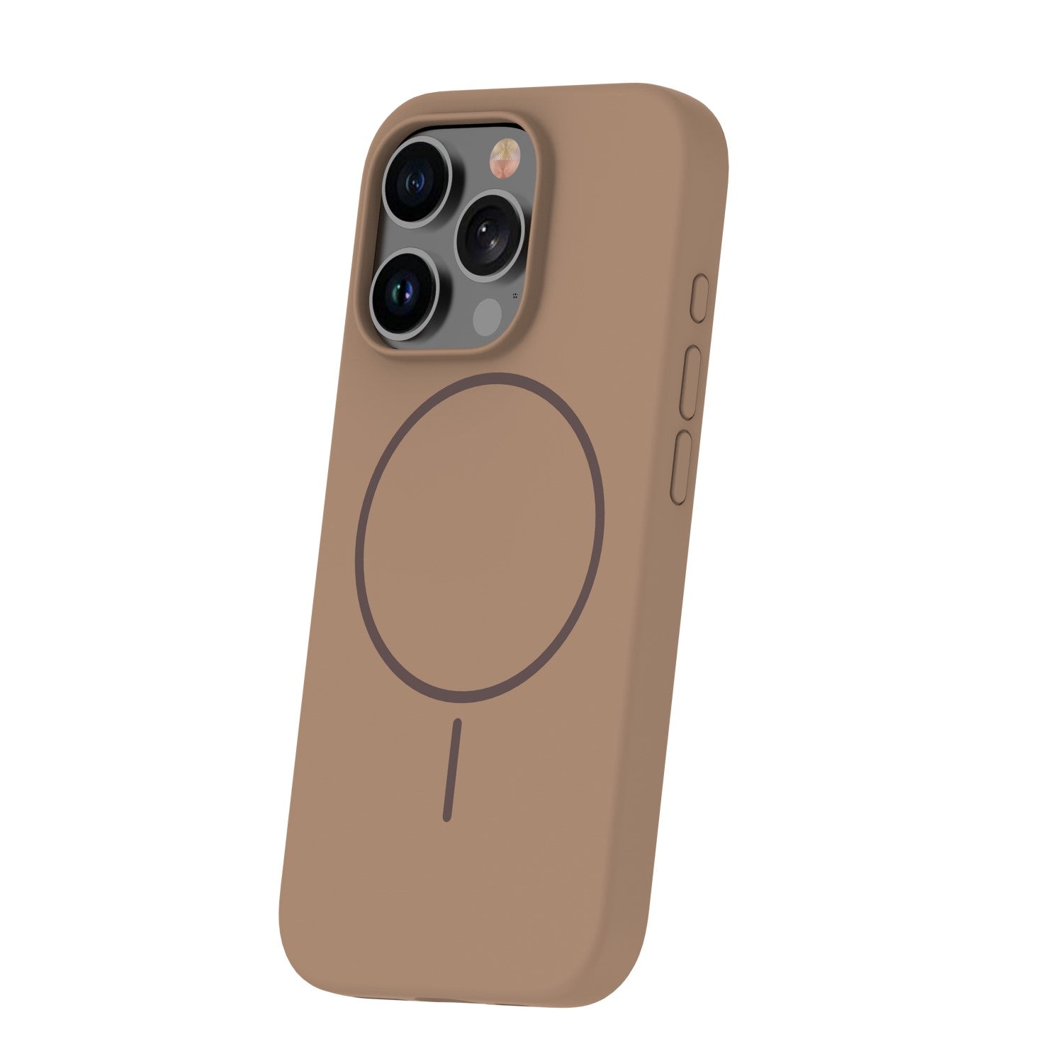 iPhone 17 Pro Max Silicone MagSafe Cover Silicone Thin Mag Thin – Brun