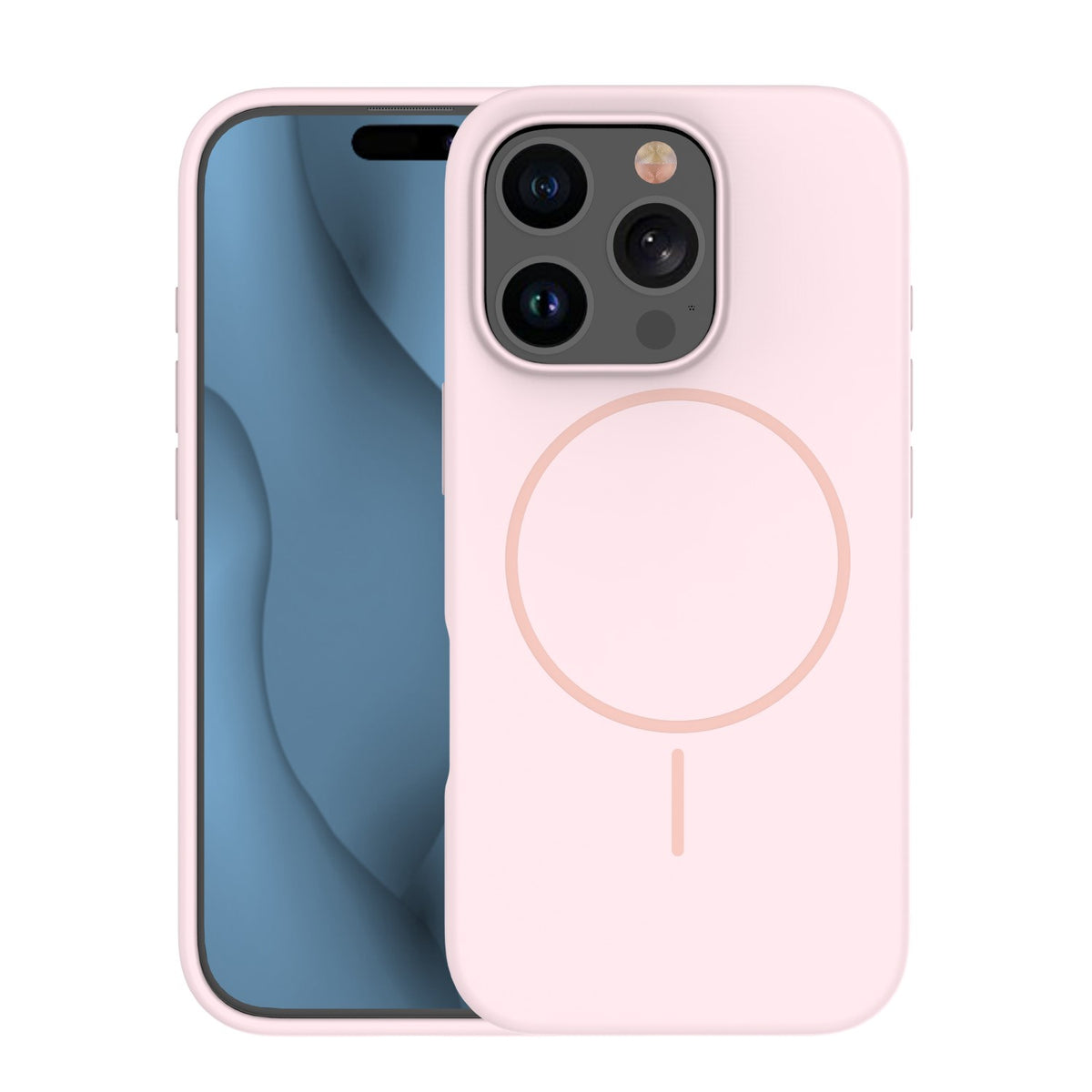 iPhone 17 Pro Max Silicone MagSafe Cover Silicone Thin Mag Thin Lyspink – Pink