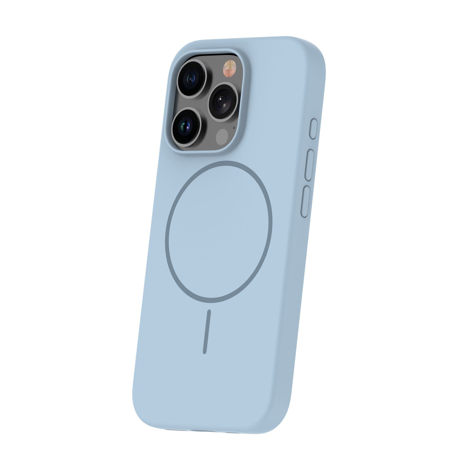 iPhone 17 Air Silicone MagSafe Cover Silicone Thin Mag Air Lyseblå Thin – Blå