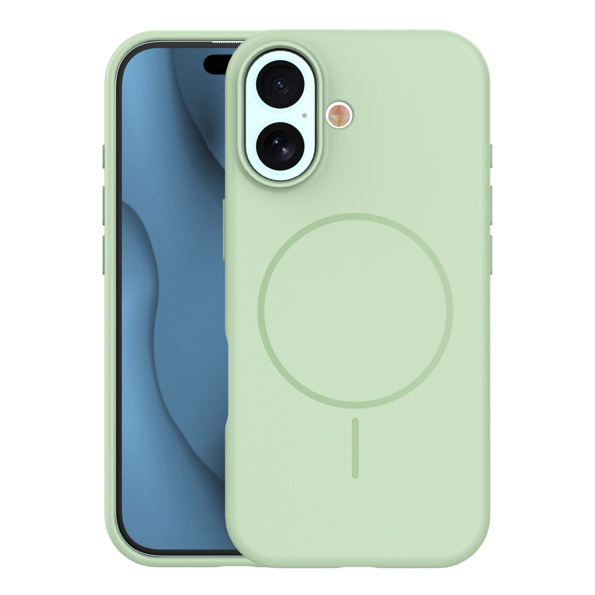 iPhone 17 MagSafe Cover Silicone Thin Mag Thin – Grøn