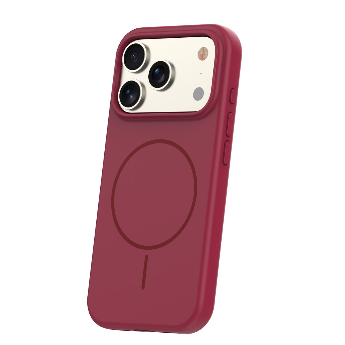 iPhone 17 Pro Max Silicone MagSafe Cover Silicone Thin Mag Thin Maroon