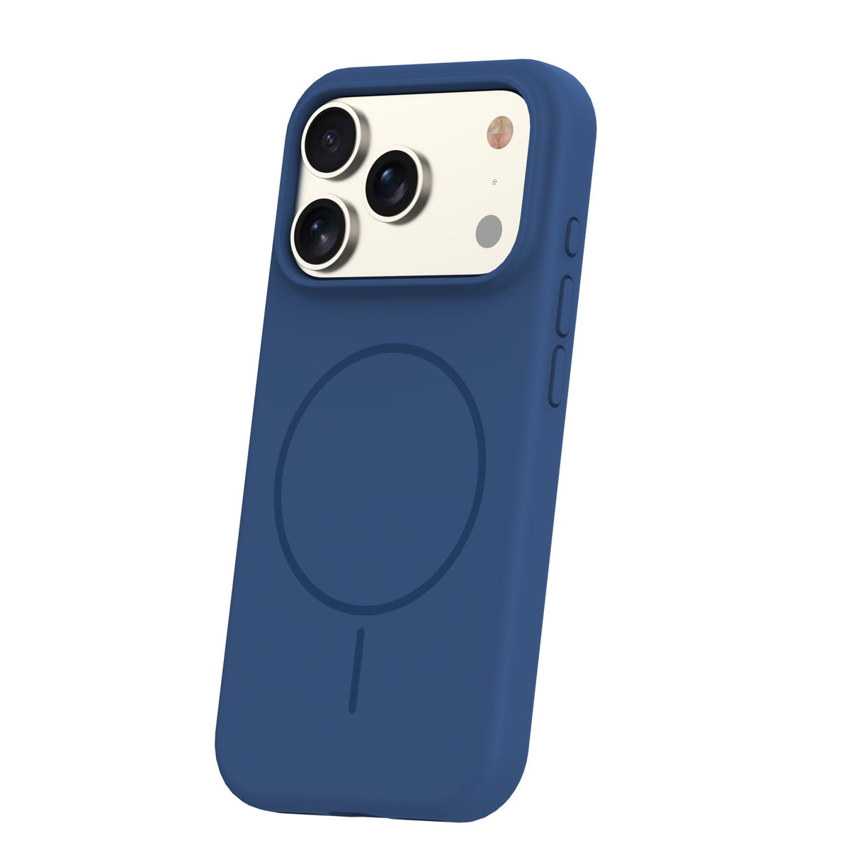iPhone 17 Pro Max Silicone MagSafe Cover Silicone Thin Mag Thin – Blå