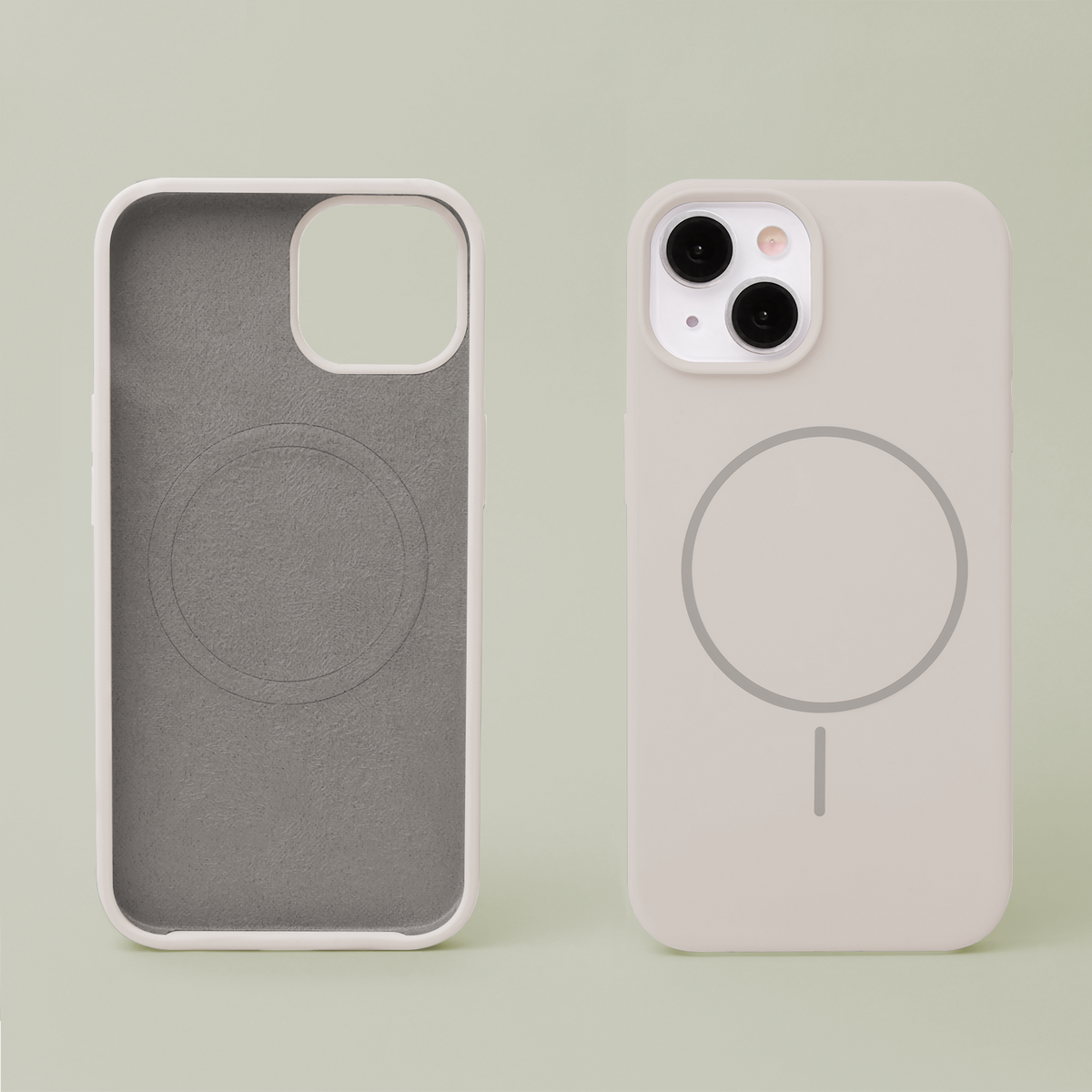 iPhone 17 Pro Max Silicone MagSafe Cover Silicone Thin Mag Thin – Grå