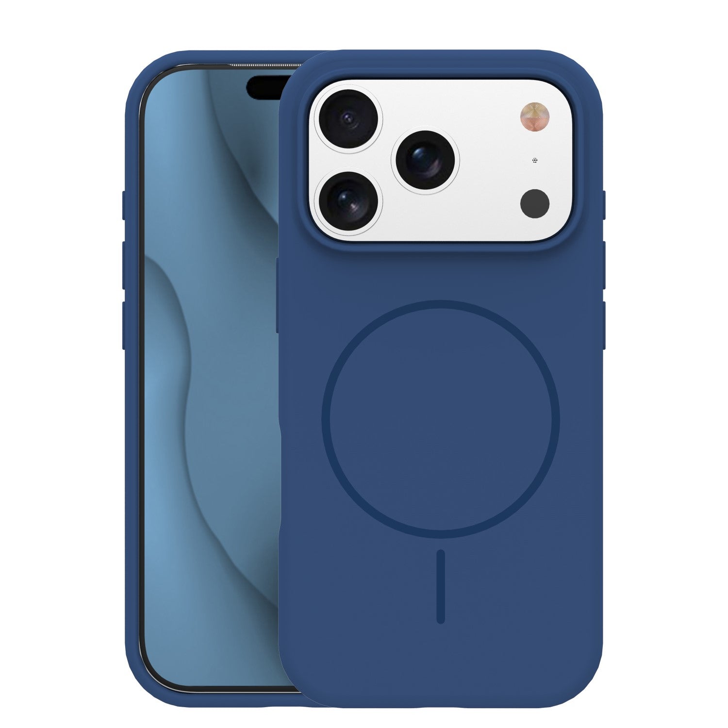 iPhone 17 Pro Silicone MagSafe Cover Silicone Thin Mag Thin – Blå