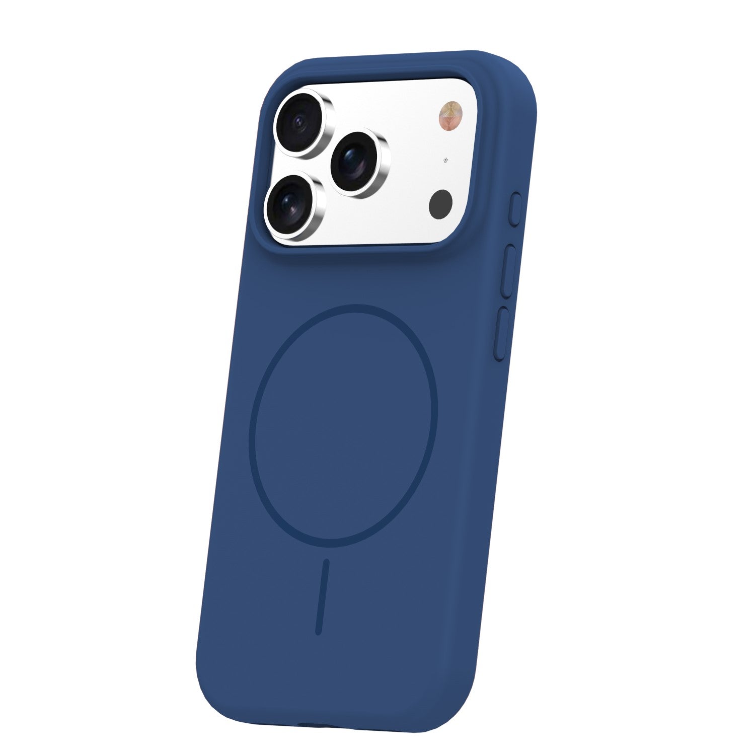 iPhone 17 Pro Silicone MagSafe Cover Silicone Thin Mag Thin – Blå