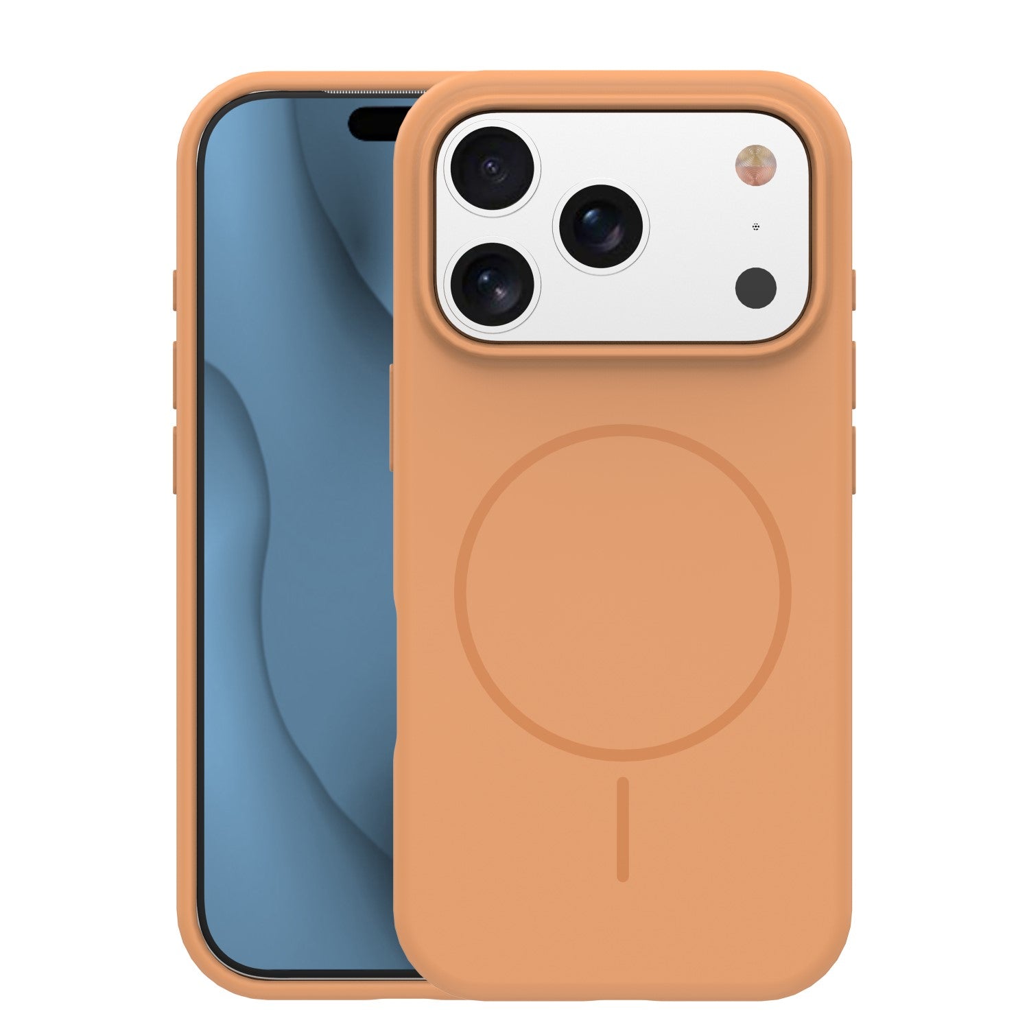 iPhone 17 Pro Silicone MagSafe Cover Silicone Thin Mag Thin – Orange