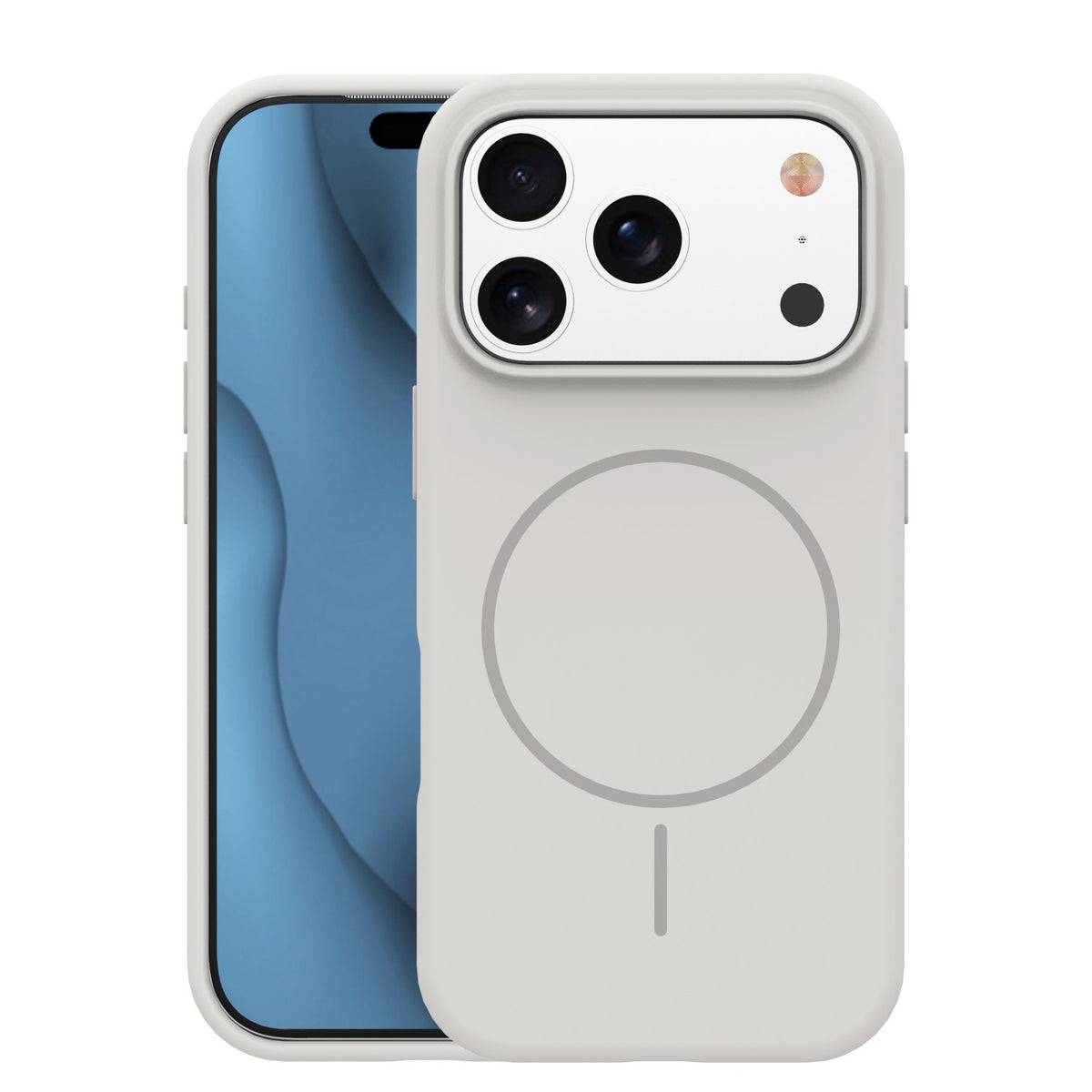 iPhone 17 Pro Silicone MagSafe Cover Silicone Thin Mag Thin – Grå