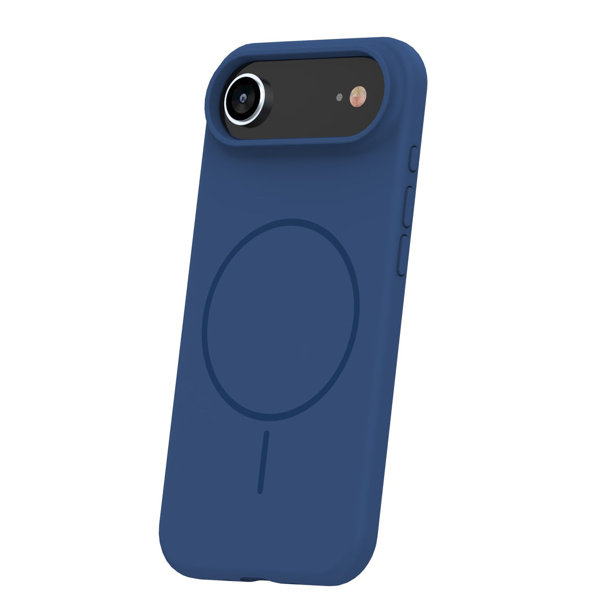 iPhone 17 Air Silicone MagSafe Cover Silicone Thin Mag Air Navy Thin – Blå