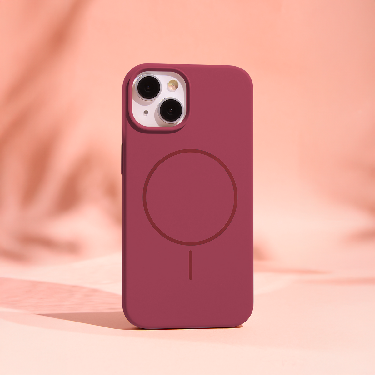 iPhone 17 Pro Max Silicone MagSafe Cover Silicone Thin Mag Thin Maroon