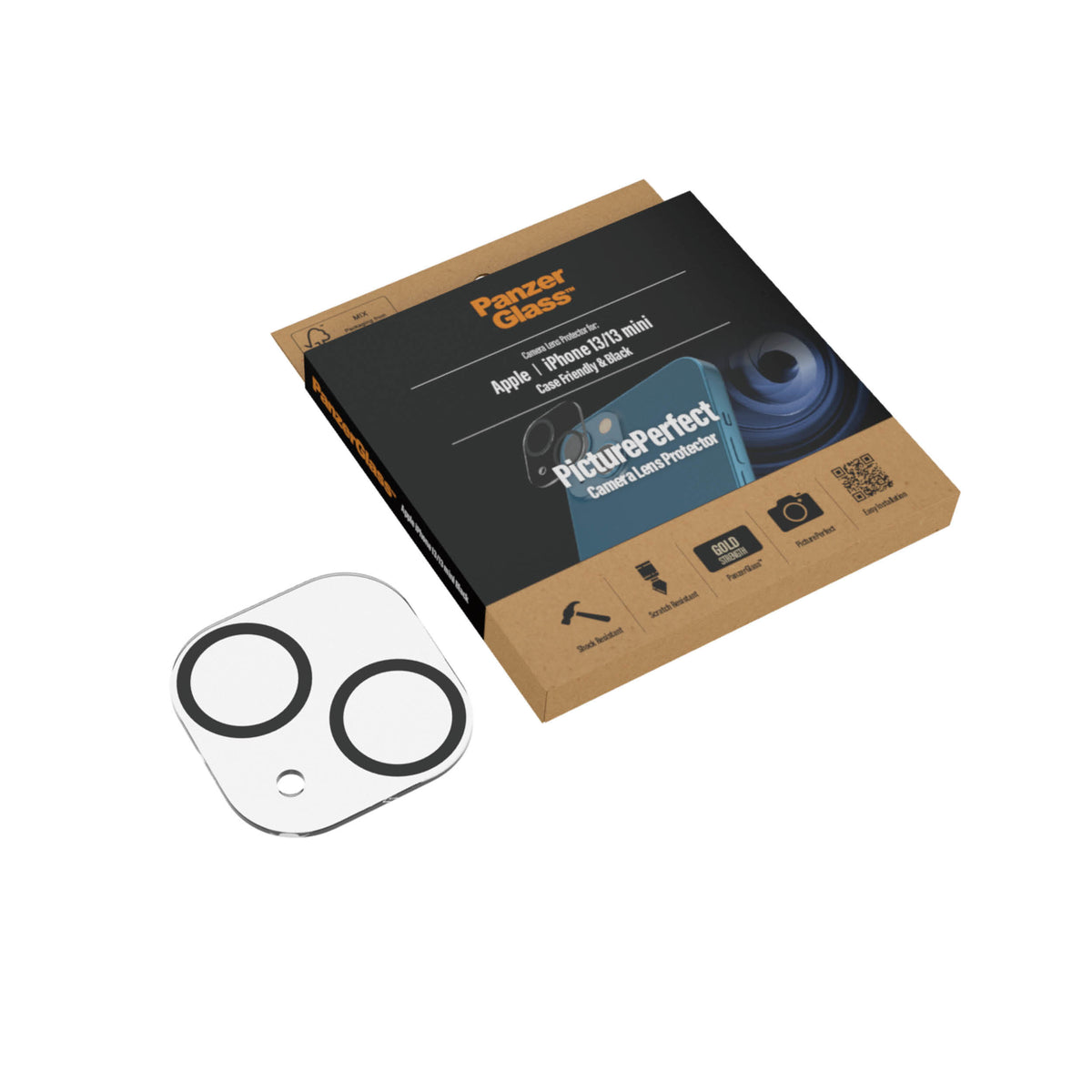 PanzerGlass Camera Protector for iPhone 13 mini/13 [Icecat3Batch 477d585f2b2c1a] - billede 5
