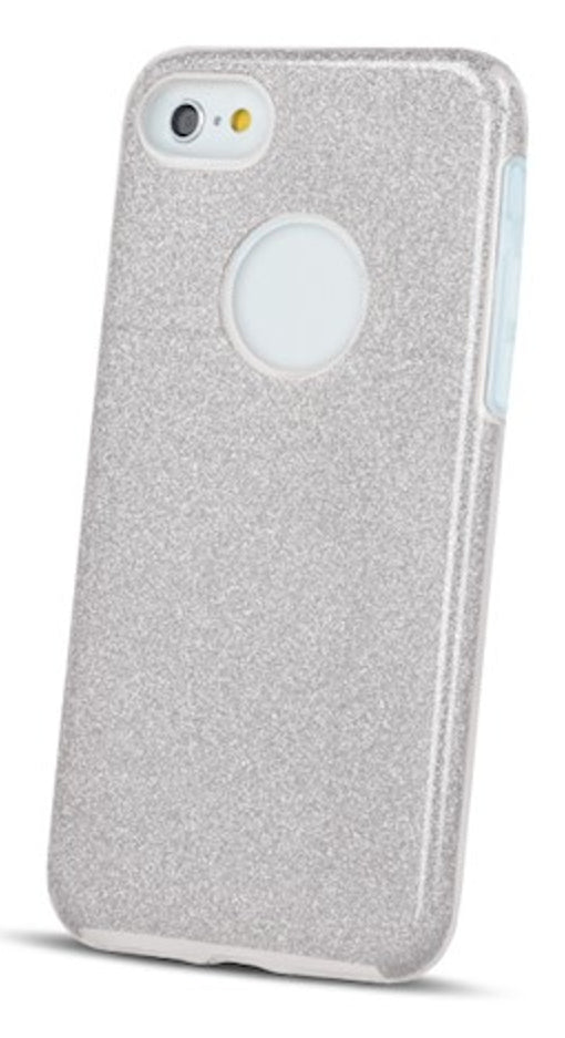 iPhone 17 Pro Max / 18 Pro Max Cover Glitter – Sølv - billede 2
