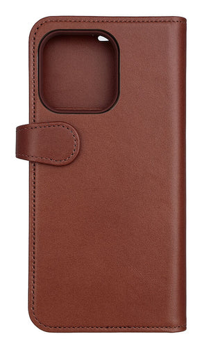 iPhone 15 Pro Max Læder Cover 2i1 – Brun – Buffalo