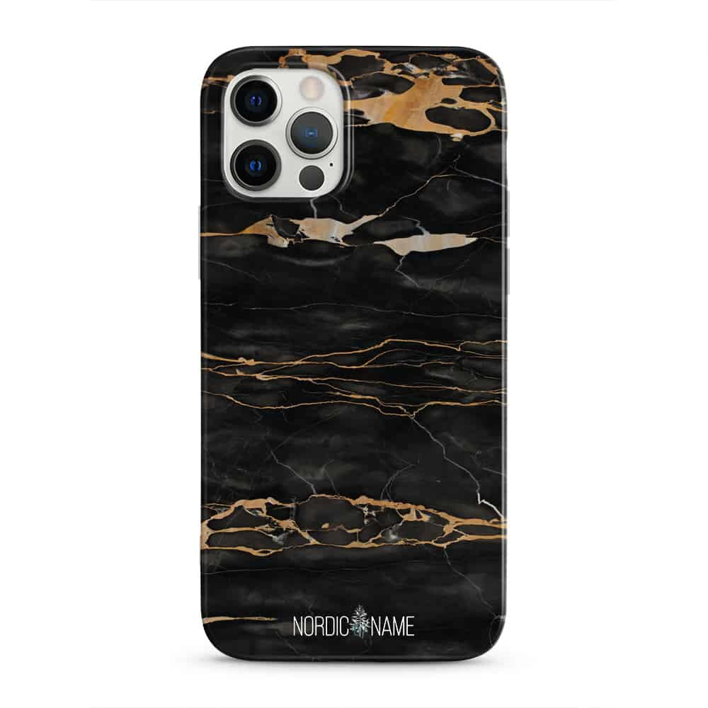 iPhone 12 Mini Cover Marmor – Sort
