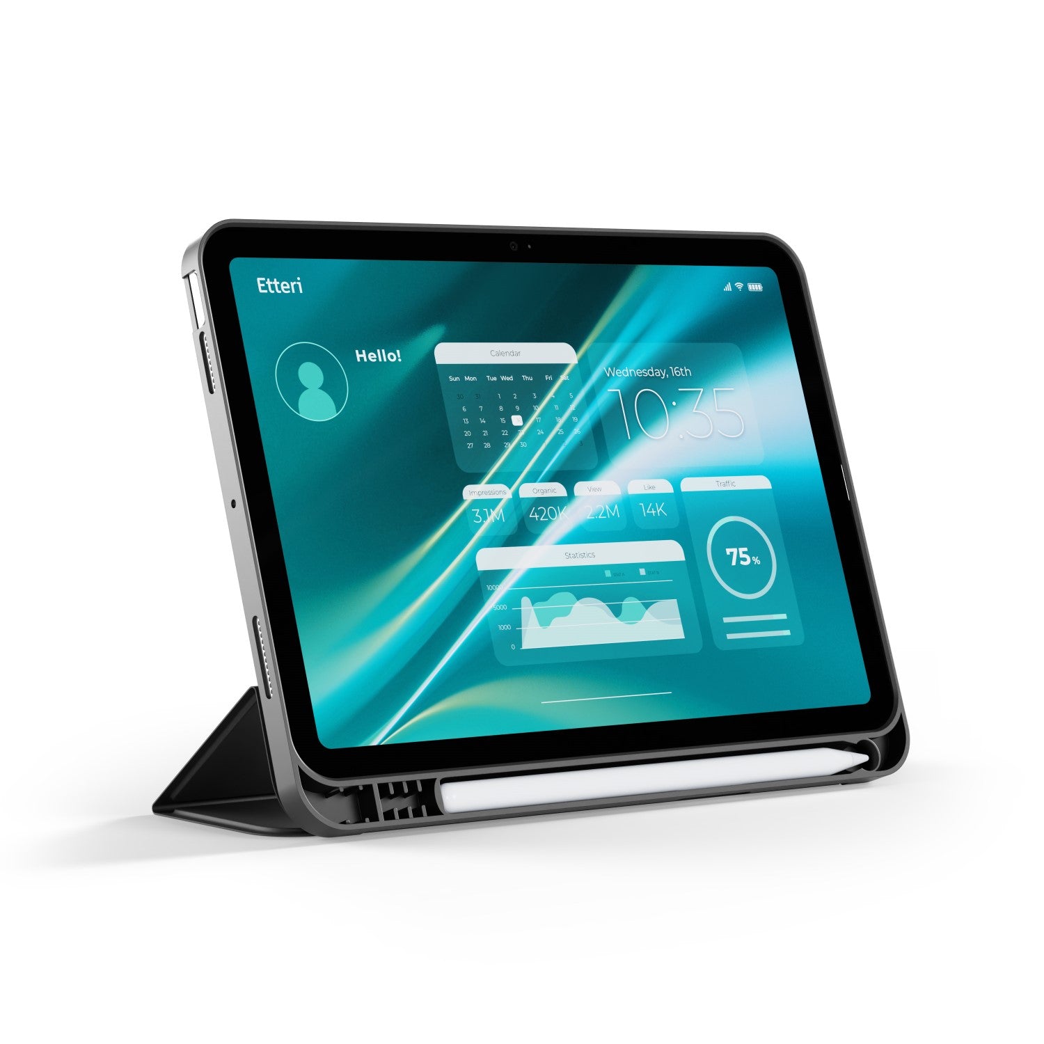 Ipad 10,2 Etteri Sort