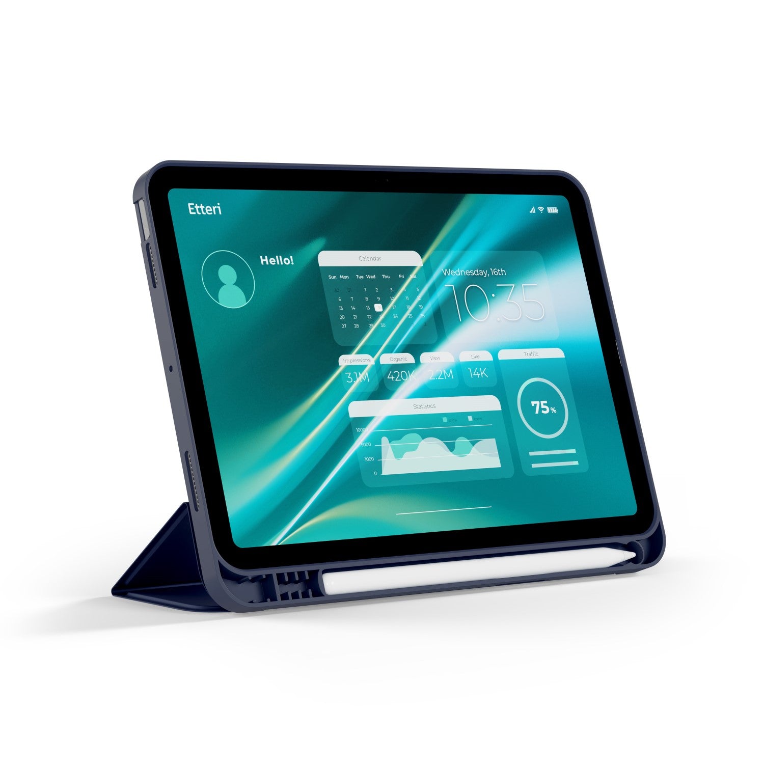 Ipad 10,2 Etteri M.Blå