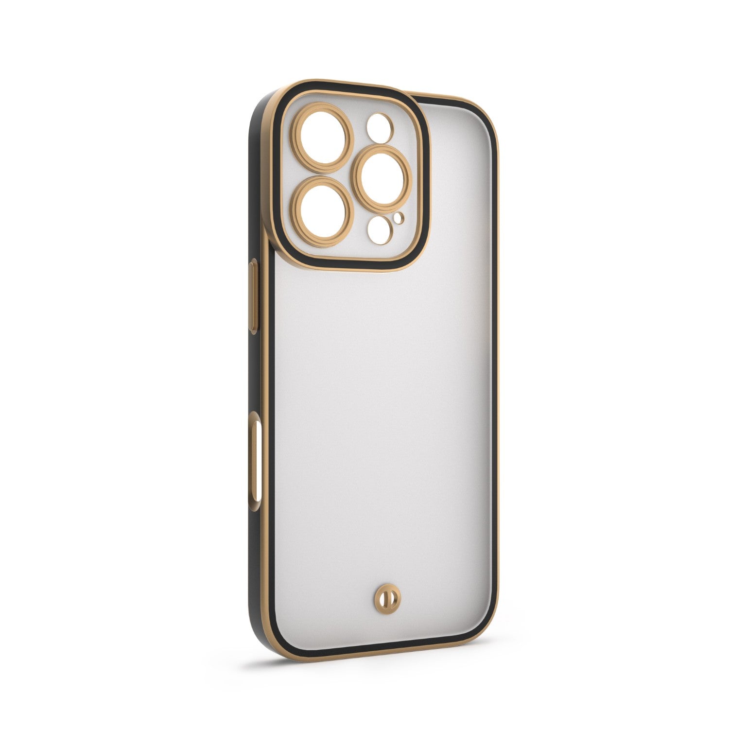 iPhone 17 Pro Max Cover Silky Gold – Sort/Guld