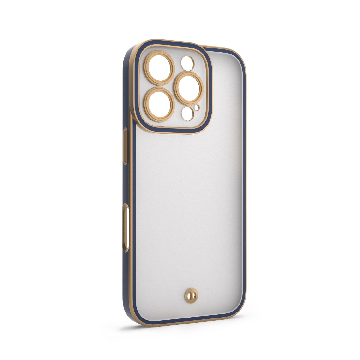 iPhone 17 Pro Max Cover Silky Gold – Blå/Guld