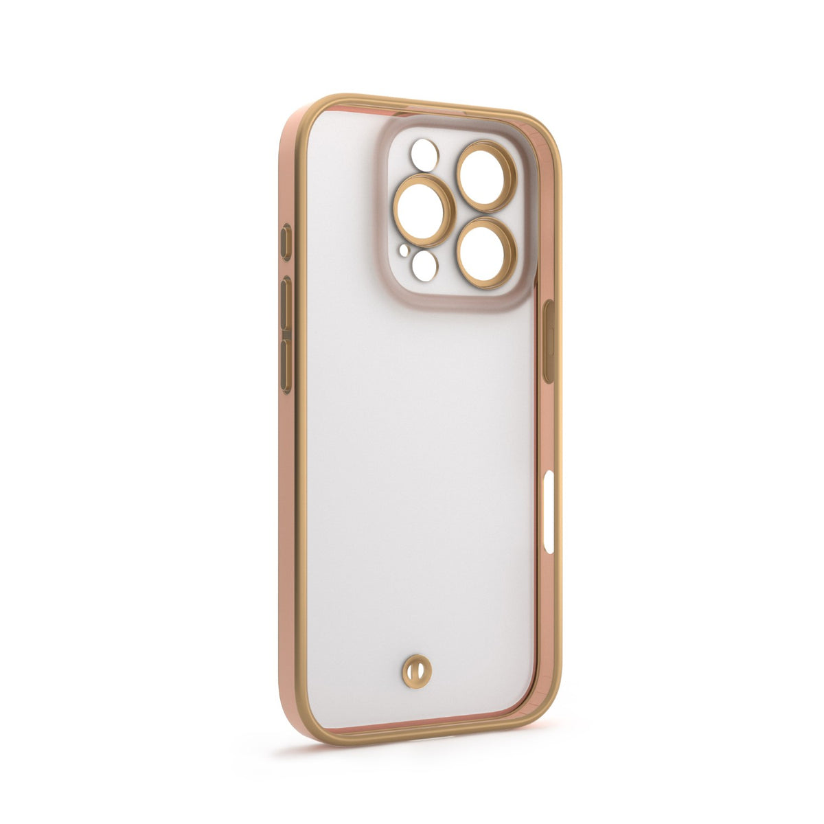 iPhone 15 Pro Cover Silky Gold – Pink/Guld