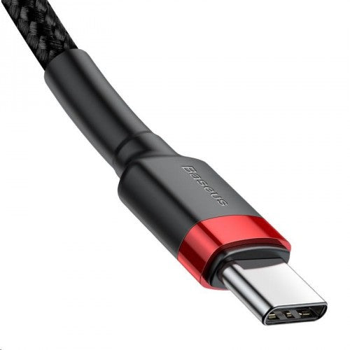 BASEUS USB Cable - Cafule CATKLF-H91 Type-C - Type-C 2M 60W 3A black-red - EOL -> CATKLF-AL91 - billede 2