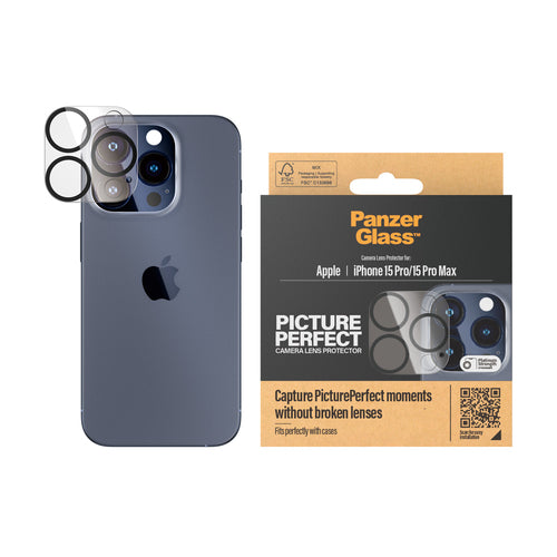 PanzerGlass PicturePerfect for iPhone 15 Pro/15 ProMax Black