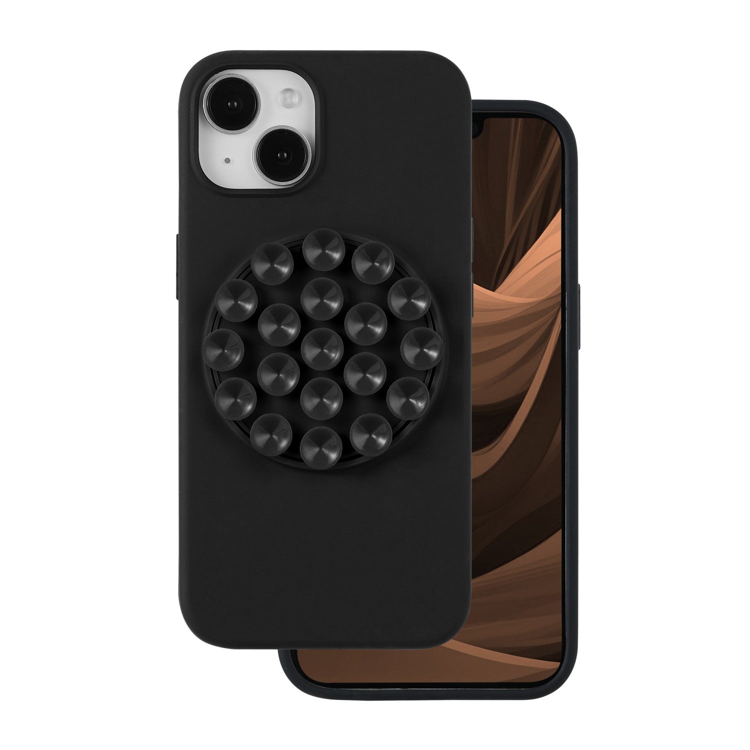 iPhone 15 Cover Silicone Stick – Sort
