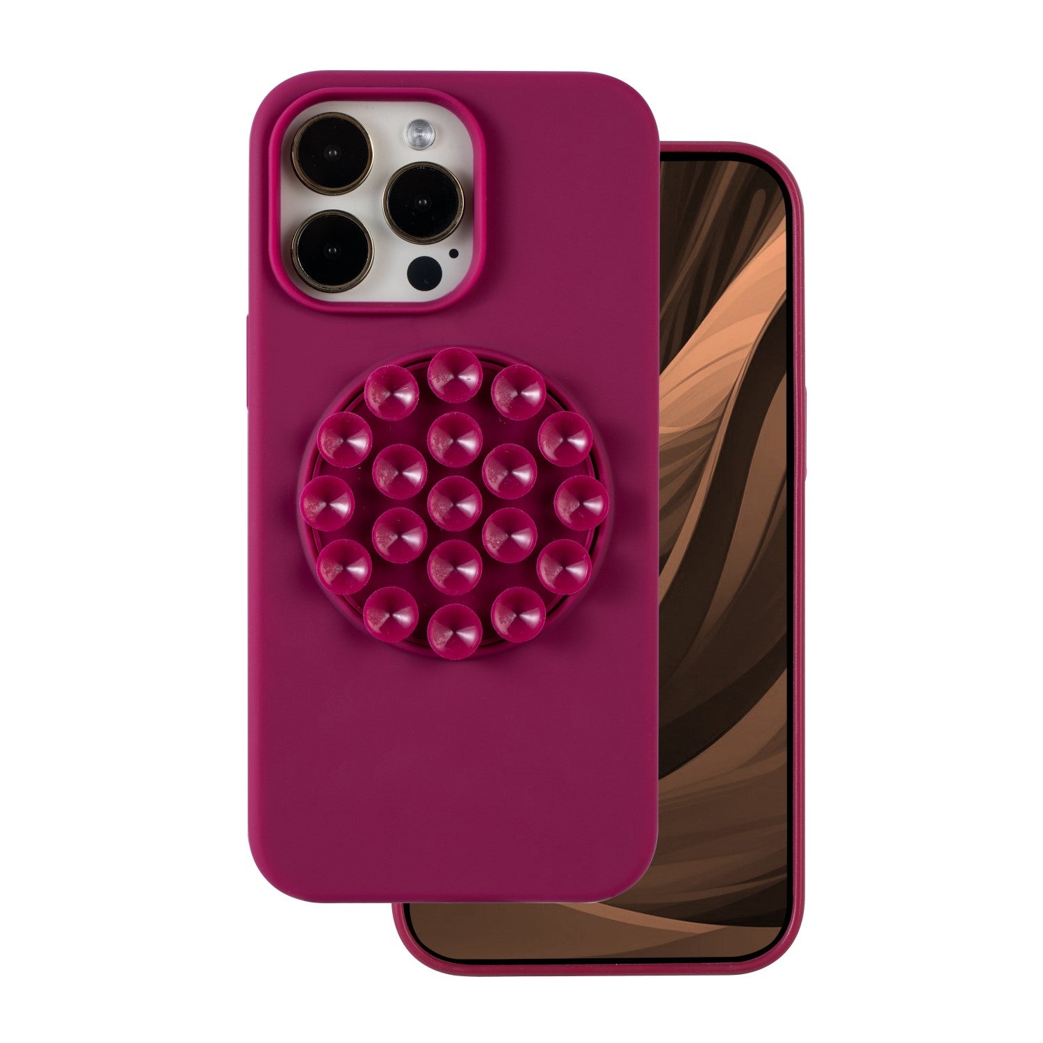 iPhone 15 Pro Silicone Cover Silicone Stick – Rød