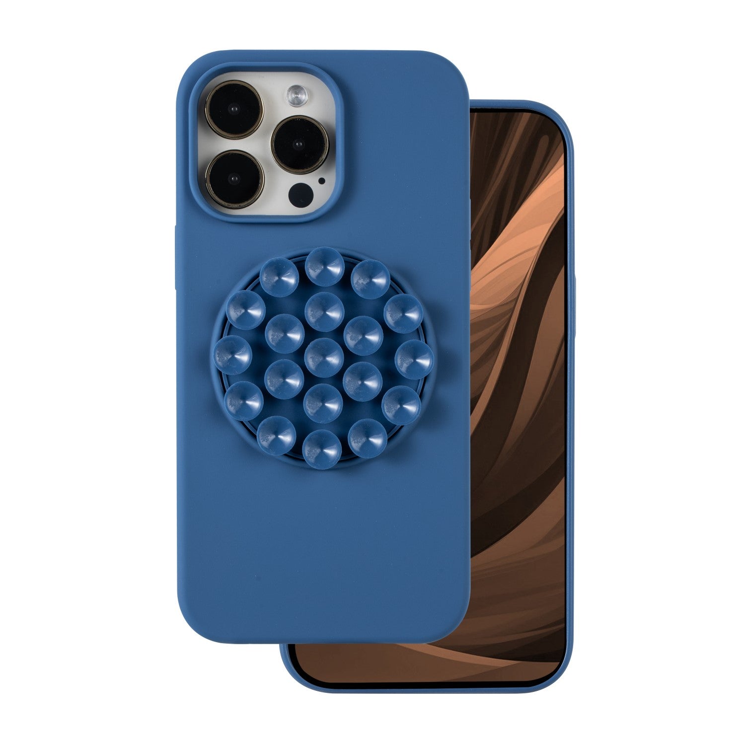 iPhone 15 Pro Max Silicone Cover Silicone Stick – Blå