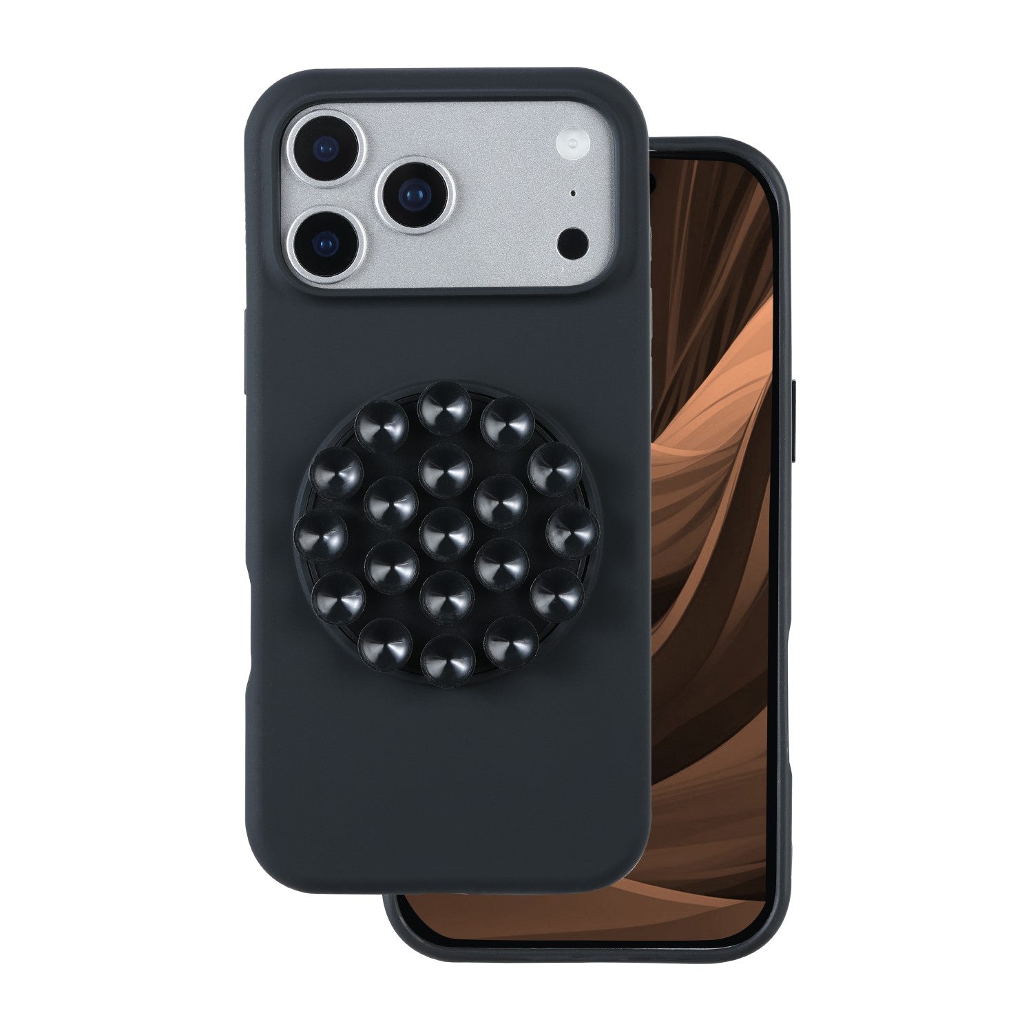 iPhone 17 Pro Max Silicone Cover Silicone Stick – Sort