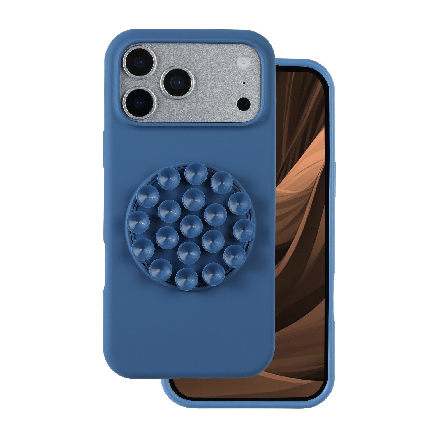 iPhone 17 Pro Silicone Cover Silicone Stick – Blå