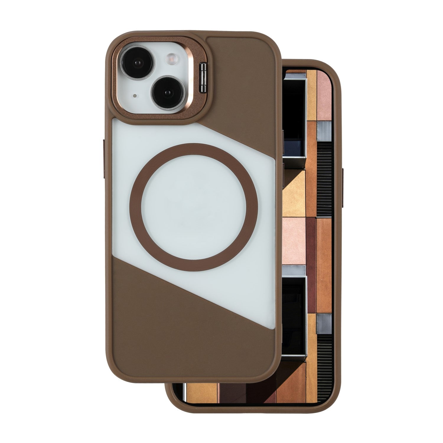 iPhone 15 Cover Fusion Mag – Brun