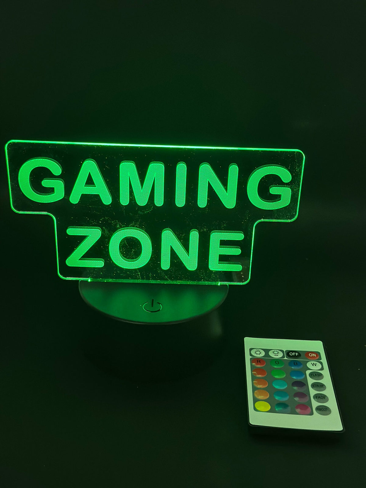3D LED Lampe - Gaming Zone - billede 2