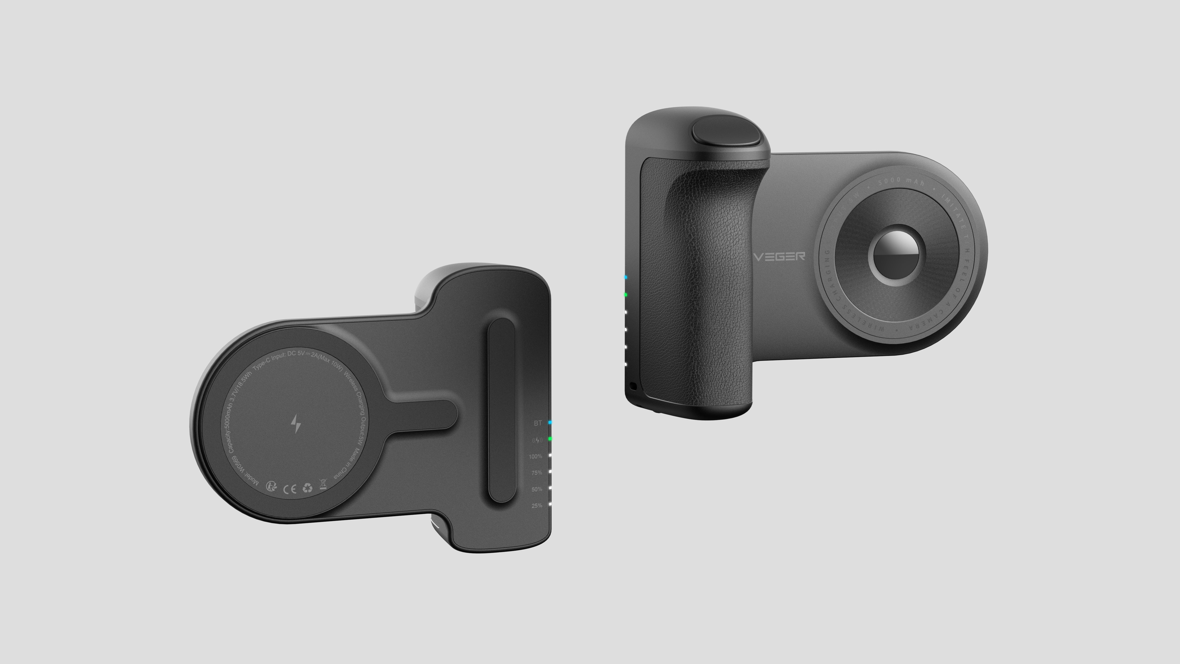 Magnetic Wireless 5000 mAh Snapcam Powerbank