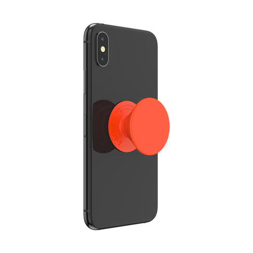 POPSOCKETS Neon Electric Orange Aftageligt Greb m. Standerfunktion EOL