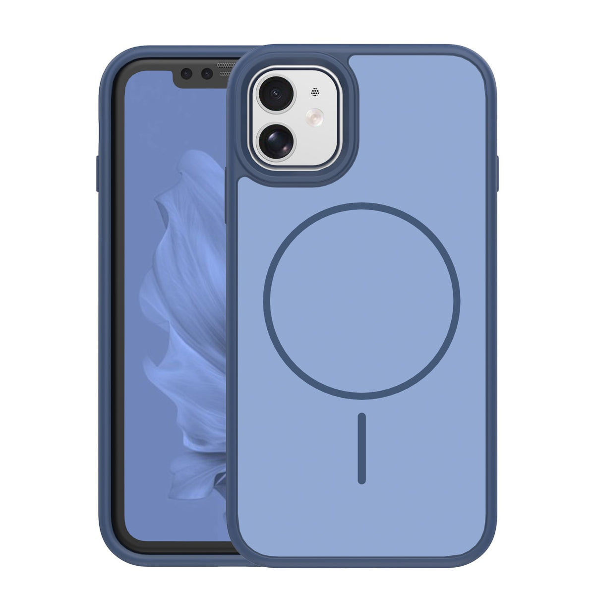 iPhone 11 Cover Frame Thin Mag – Blå