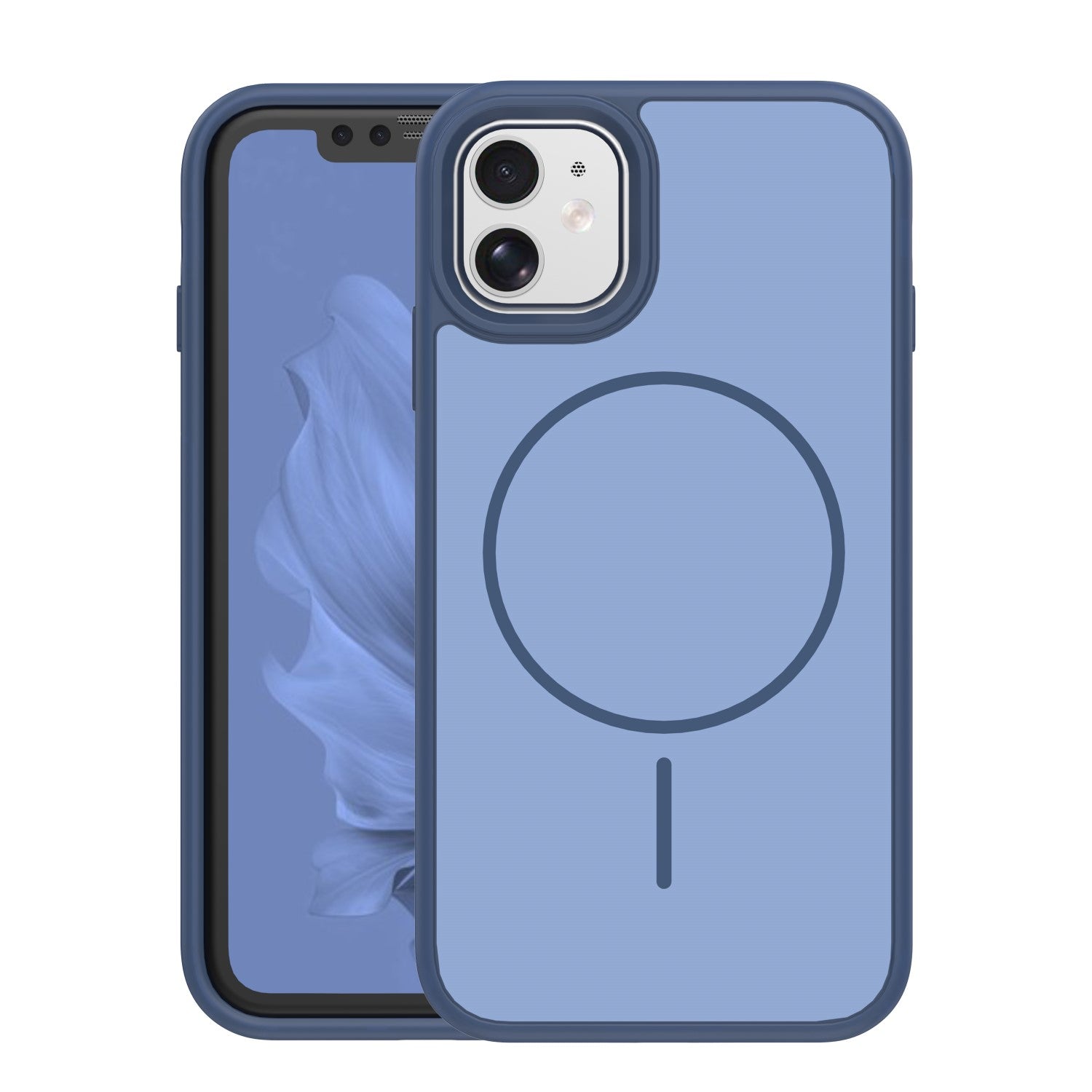 iPh11 Blå Frame Thin Mag